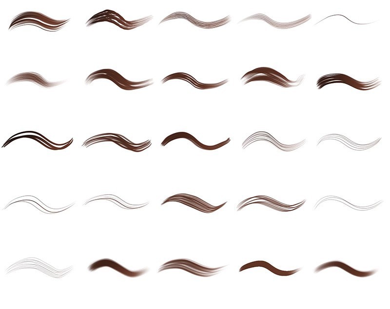 70+Procreate发丝眉毛笔刷